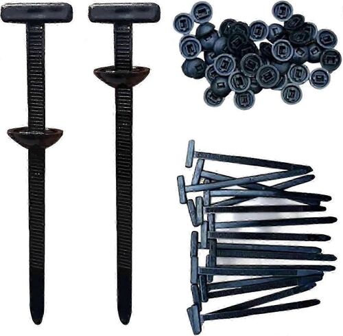 Boucle de câble universelle en nylon,10-100 pcs Goupille et bouton Zip Ties Autobloquant Edition 527