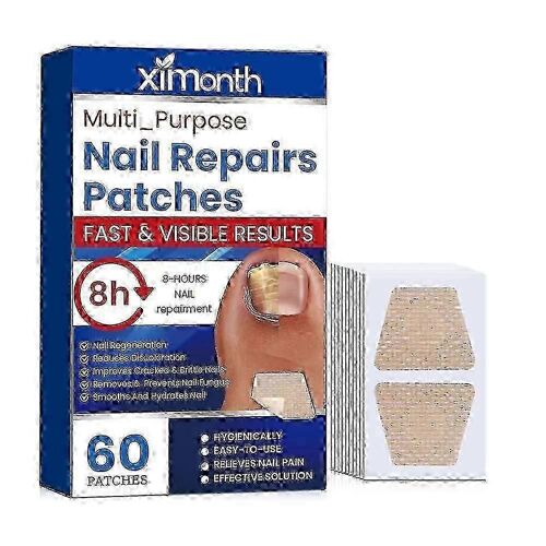 60pcs Toenail Fungus Treatment Stickers Incarner Toenail Nail Repair Patch 