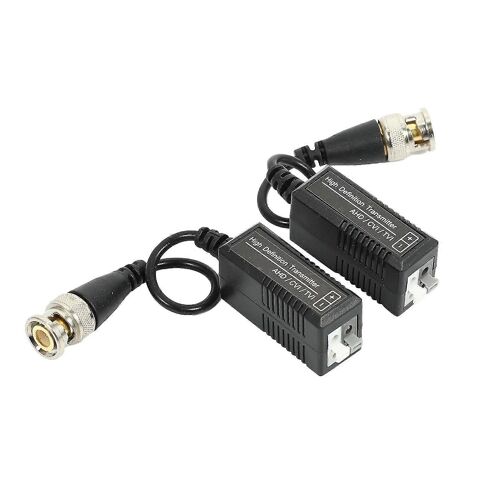 4 paires 8 pièces émetteur et émetteur-récepteur vidéo passif avec câble pour 1080P TVI / CVI / TVI / AHD