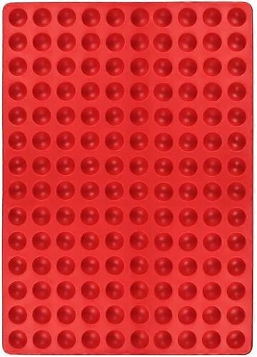 Tapis De Cuisson Pour Biscuits Pour Chien, Moule Hémisphérique En Silicone, Plat De Cuisson Pour Biscuits, Friandises Pour Chien, Mini-Gâteaux Rouges