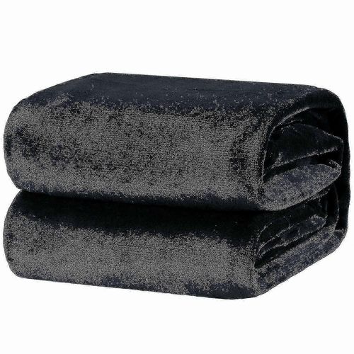 Couverture Polaire De Luxe Chaude, 200 X 230 Cm, Noire, Rose, Grise, Violette, Pour La Maison, Le Canapé Ou Le Lit