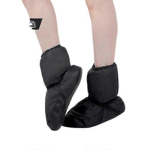 Chaussures De Danse De Ballet Chaudes Et Rembourrées Pour Femmes, Bottes D'exercice Courtes En Coton