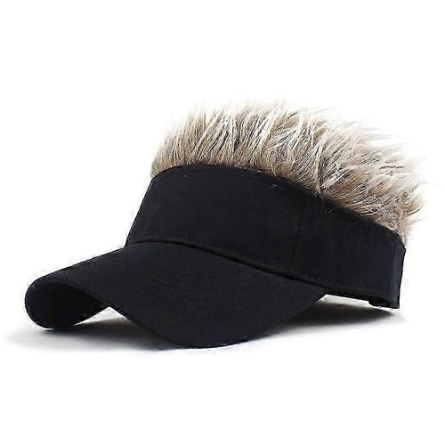 Casquette De Baseball De Golf Avec Faux Cheveux Casquette Pare-Soleil Fun Toupee Chapeaux Hommes Spiked