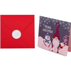 Ventes Promotionnelles Noël Thanksgiving Cadeau Carte De Voeux Père Noël Bénédiction Créative Carte Surprise Vacances Bénédiction Mens Cadeau Personnalisé
