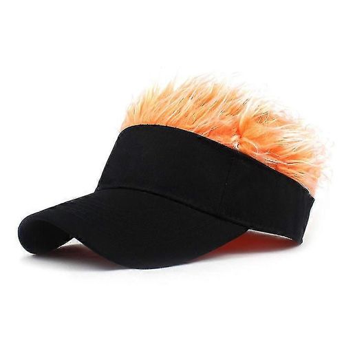 Casquette De Baseball De Golf Avec Faux Cheveux Casquette Pare-Soleil Fun Toupee Chapeaux Hommes Spiked