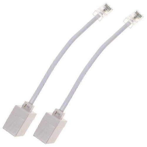 2pcs Rj11 à Rj45 Adaptateur téléphone à Ethernet Adaptateur téléphone à câble Ethernet [HSfF]