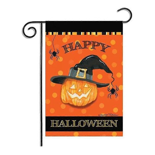Toile De Jute Verticale Double Face,Trick Or Treat Jardin Drapeau Vertical Double Face,Style Halloween 5