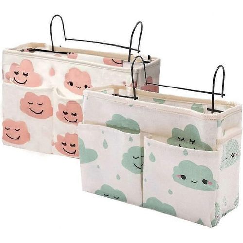 Poche De Rangement De Chevet,2 Pièces Organisateur De Chevet,Rangement De Lit Mezzanine,Rangement De Lit De Chevet