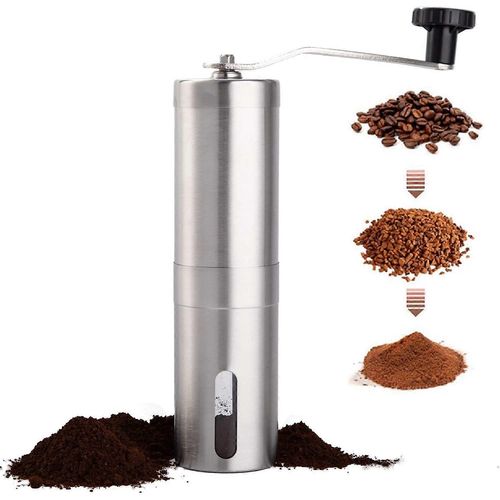 Moulin À Grains De Café Manuel Moulin À Café À Main En Acier Inoxydable Meule En Céramique Pour Aeropress,Café Goutte À Goutte