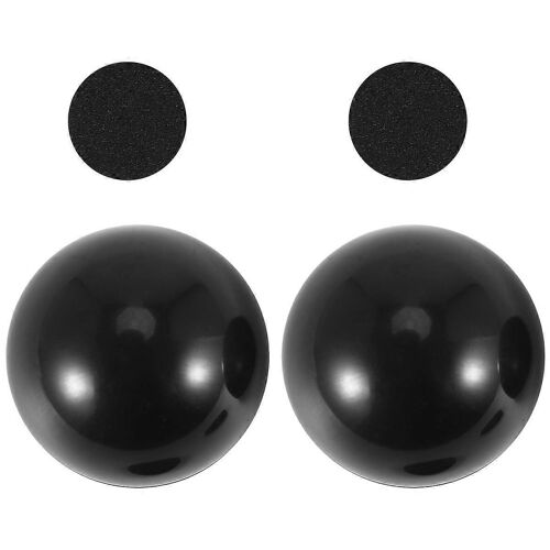 2 pcs ordinateur portable ordinateur portable noir antidérapant cool ball refroidisseur support pad