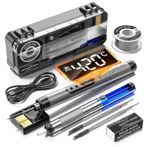 Fer à souder numérique sans fil USB, température réglable, interface Type-C, soudure intelligente