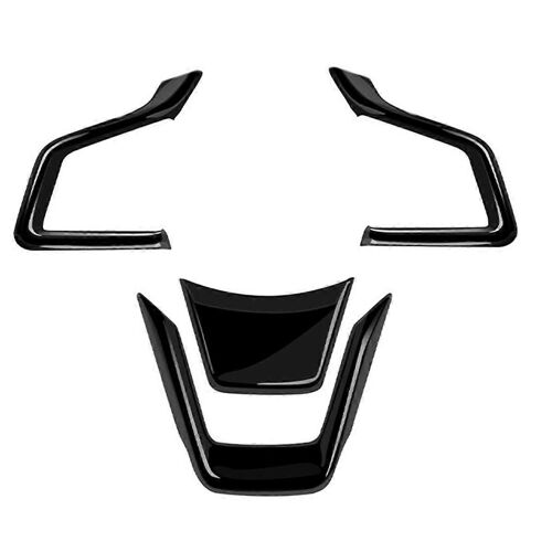 Autocollant De Couverture De Garniture De Volant De Voiture Pour Subaru Noir Vif