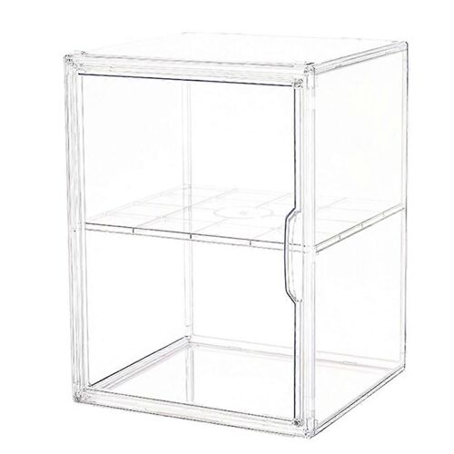 Présentoir Transparent Modèle Échelle Boîte de Rangement 27x25.5x36CM