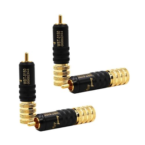 Adaptateur jack 4 pices WBT-0150,connecteur Hifi