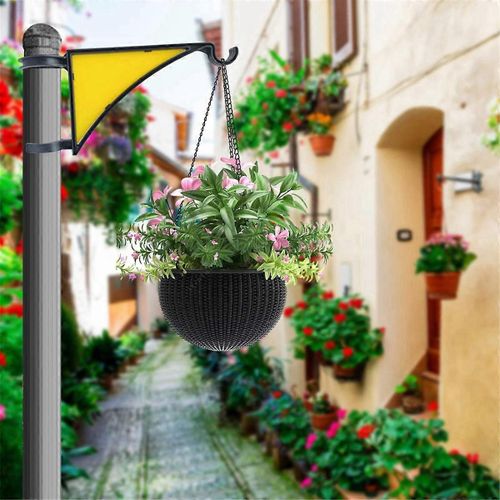 Cintres Pour Plantes,Paquet De 2 Accroches De Cintre De Poteau De Clôture Pour Mangeoires À Oiseaux,Rouge