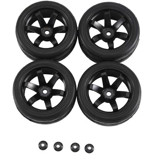 4 Jantes Hexagonales De 12 Mm Et Pneus En Caoutchouc Od 2,59 Pouces,E