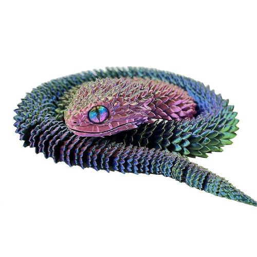 3d Viper Multi-Joint Mobile 3d Serpent Flexible Figure Articulée Modèle Cadeau Cadeau 3d Cadeau D