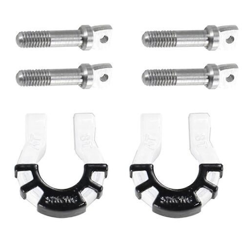 Blanc 1/81/10 Escalade Voiture Pare-chocs Avant Boucle en U Boucle de sauvetage