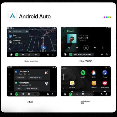 Adaptateur Carplay Sans Fil 2 En 1 Avec Éclairage Rgb
