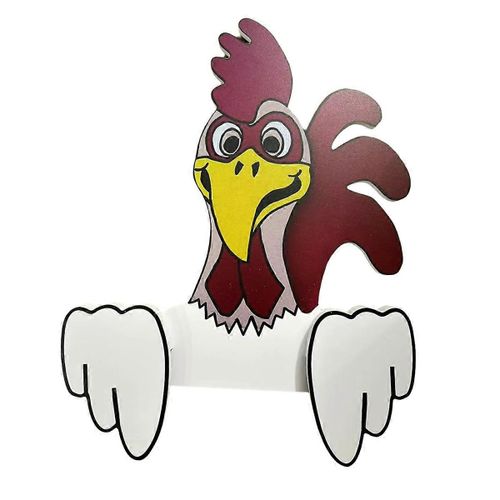 Clôture De Tête D'animal De Poulet Peeking Yard Art Clôture Extérieure