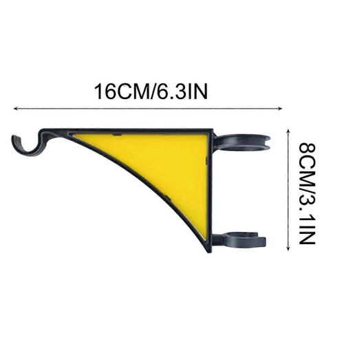 Cintres Pour Plantes,Paquet De 2 Accroches De Cintre De Poteau De Clôture Pour Mangeoires À Oiseaux,Jaune