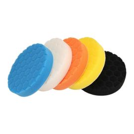 Kit de tampon de polissage de 5 pouces (125 mm) pour polisseuse de voiture Pack de 5 pièces