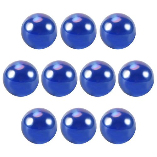 10 Pcs Marbres 16mm billes en verre Knicker boules de verre décoration jouet Bleu foncé