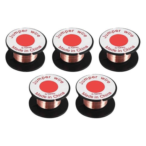 5 pcs 0,1 mm de diamètre cuivre soudure soudure fil de bobine émaillé