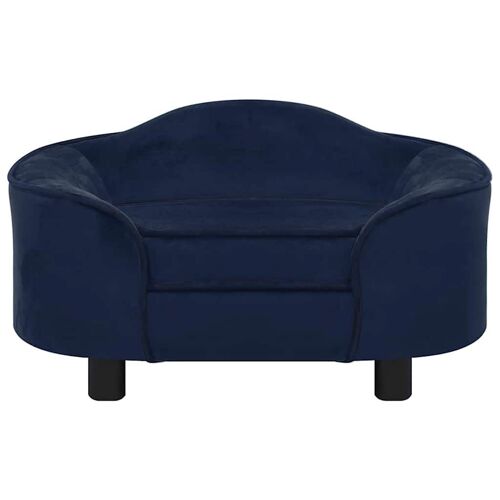 Vidaxl Canapé Pour Chien Bleu 67x47x36 Cm Peluche