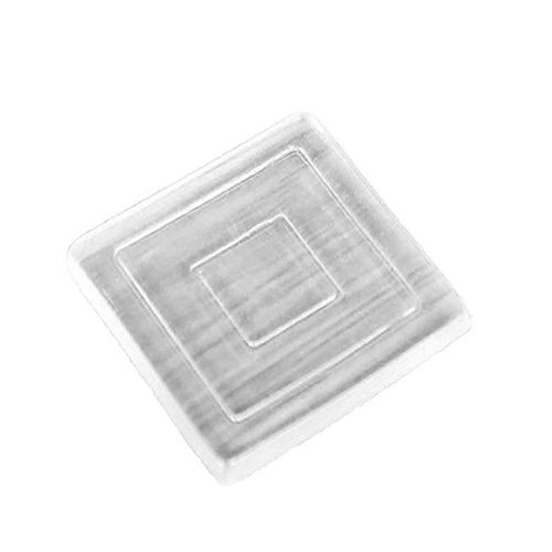 16pcs Chair Leg Caps Silicone Chair Glides Ronds Carrés Antidérapants Silicone Pads Pour Meubles Pieds Chaises Tables (40 * 40mm Clear)