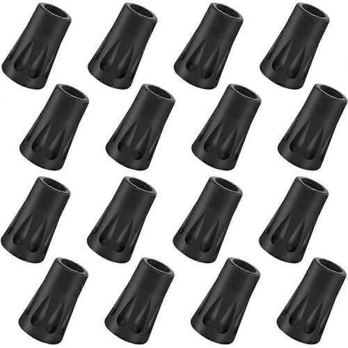 16 Pcs/8 Paires D'embouts En Caoutchouc De Rechange Pour Bâtons De Marche Nordique,Tampon En Caoutchouc D'asphalte Pour Bâtons De Trekking