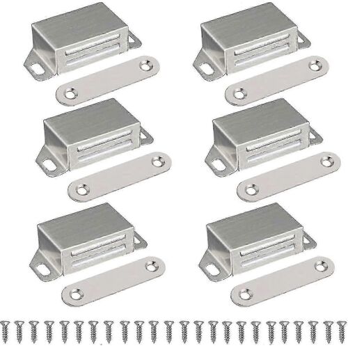 Magnet de porte d'armoire à loquet magnétique - Aimants de porte de serrure magnétique Aimant de porte de ferme-porte Aimant de meubles,inox