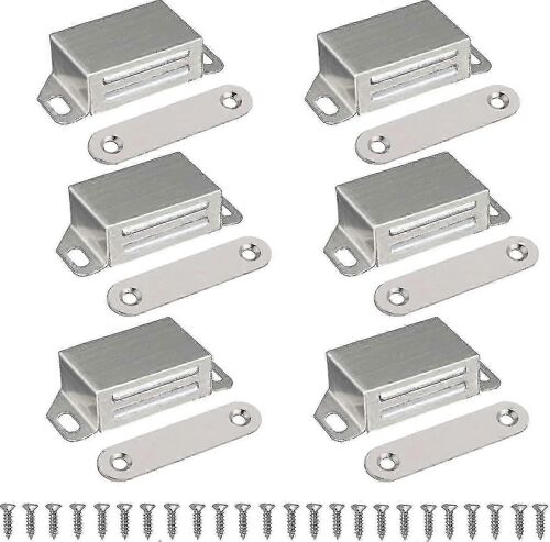 Magnet de porte d'armoire à loquet magnétique - Aimants de porte de serrure magnétique Aimant de porte de ferme-porte Aimant de meubles,inox