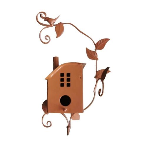 Nichoir En Métal Avec Poteau Mangeoire À Oiseaux Cabane À Oiseaux Poteau Maison À Oiseaux