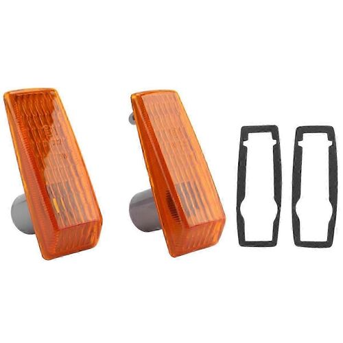 2pcs Voiture Aile Clignotant Voyant Voyant Répétiteur Couvercle De Lampe Jaune Pour Mercedes Benz W124 R129 W140 W202 W201