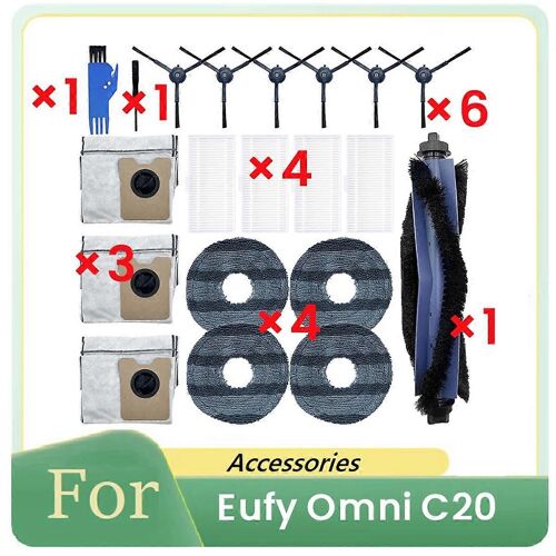 Accessoires de rechange pour robot balayeur PVCR 6001 IQ Home Aqua, brosse latérale principale et balai