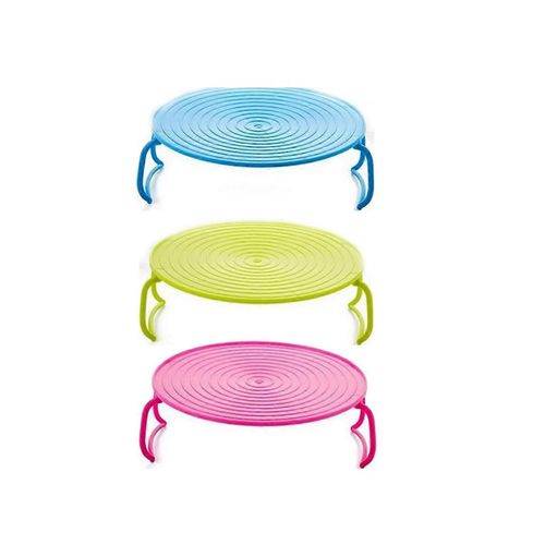 Plateau à micro-ondes 6PCS,plateau pliant pour micro-ondes avec poignées