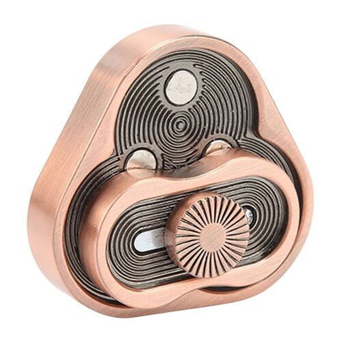 Push slider alliage d'aluminium portable tricyclique résistance à la corrosion doigt curseur jouet pour soulager le stress autisme