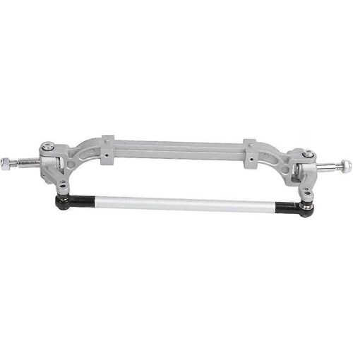 Essieu avant RC,biellette de direction d'essieu avant non motorisée en métal RC compatible avec les tracteurs RC de la série 1/14 (argent)