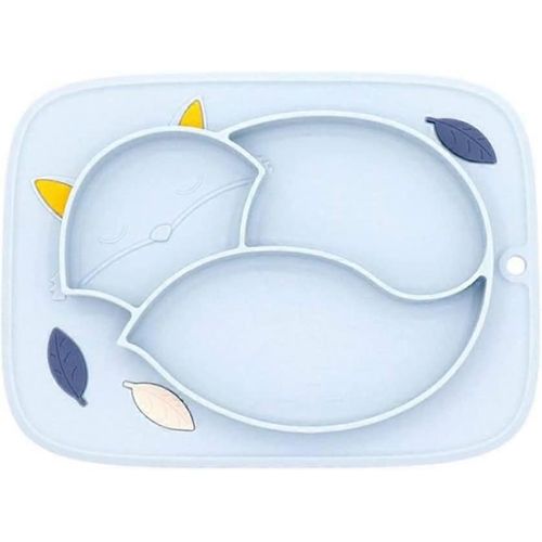 Assiette En Silicone Avec Napperon Intégré Pour Nourrissons - Assiettes En Silicone Pour Tout-Petits - Bébé