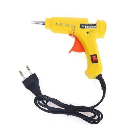 Pistolet à colle chaude 20W avec 30 gâchettes Bâtons de colle haute température