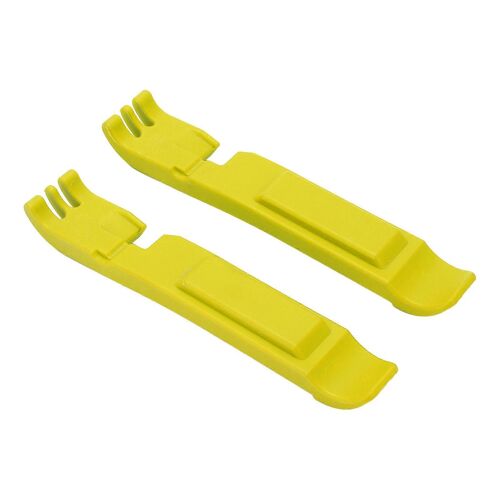 Lot De 2 Leviers De Pneu De Vélo En Nylon, Outil De Réparation Pour Vtt Et Vélo De Route, Jaune