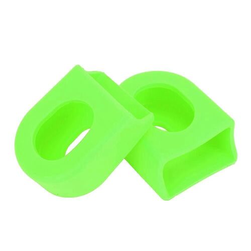 1 Paire 2 Pcs Manivelle De Protection Couverture Souple Manchons Bottes Accessoire De Vélo (Vert)