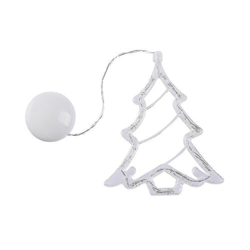 Flocon de neige de Noël Led Lumières Ventouse Père Noël Bonhomme de neige Lampe étoile pour arbre de Noël Pendentif Maison Fenêtre Décor Lumière