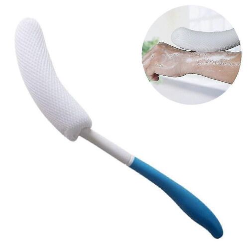 Brosse De Bain À Manche Long, Brosse De Corps De Bain, Brosse De Corps À Poignée Incurvée Antidérapante Facile À Atteindre Pour Les Personnes Âgées / Enceintes Aide Au Bain Et À La Douche