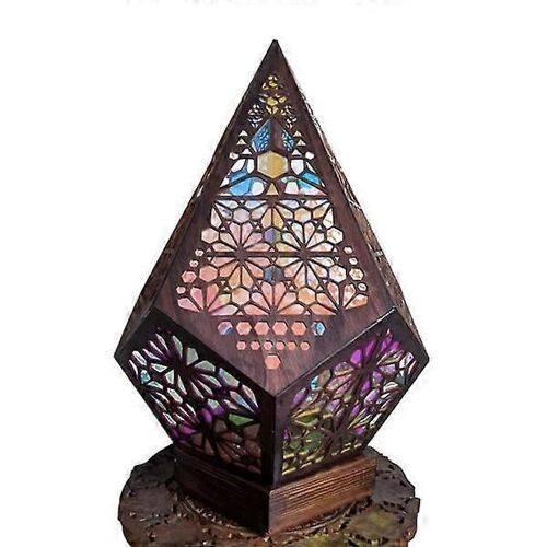 Lampe De Table Et De Lit Avec Projections De Ciel Étoilé En Mosaïque Bohème