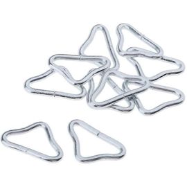 Nouveau Produit,20 Pièces En Acier Inoxydable Triangle Anneau Boucle V- Anneaux Pour Trampoline Trampoline De Rechange Tapis Craft