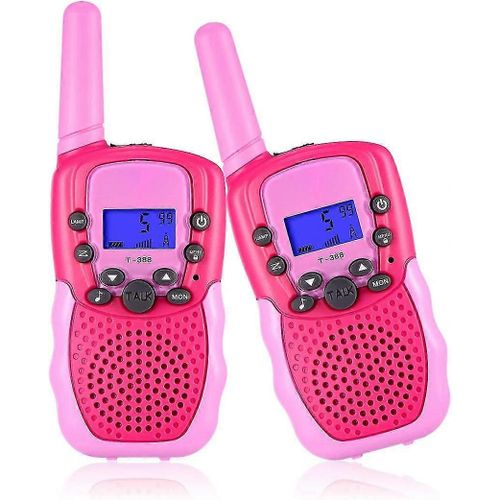 Jouets pour filles de 3 à 12 ans garçons,talkies-walkies pour enfants 22 canaux 2 voies Radio jouet avec lampe de poche LCD rétroéclairée,portée de 3 miles pour l'extérieur,camping