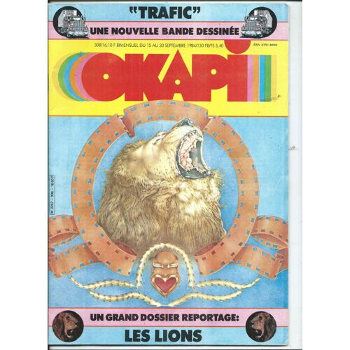 Okapi 15/09/1984 Hugues Césarion Catherine Firmin-Didot, Blachon, Téléphone, Marie-Laurence Roux, Jacques Josselin Patrice Pellerin, Patrick Poivre D'Arvor, Patrick Cothias Philipe Sternis