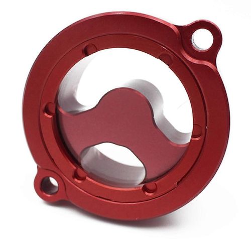 Pour Kawasaki Klr 650 1987-2022 Couvercle De Filtre À Huile De Moto Capuchon Rouge